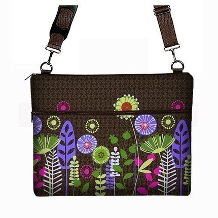 Case with zipper pocket and adjustable strap  -- PODS N POSIES