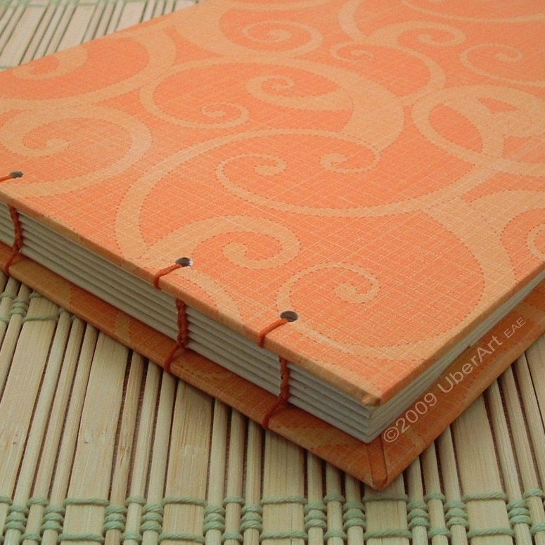 Mandarin and Marigold Guest Book Journal