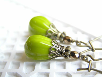 Lime Green Earrings