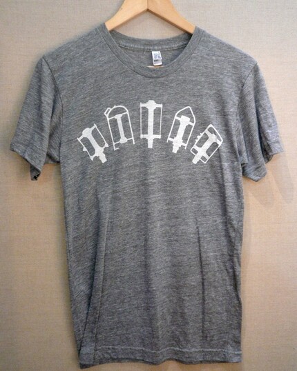 heather gray bicycle pedal shirt
