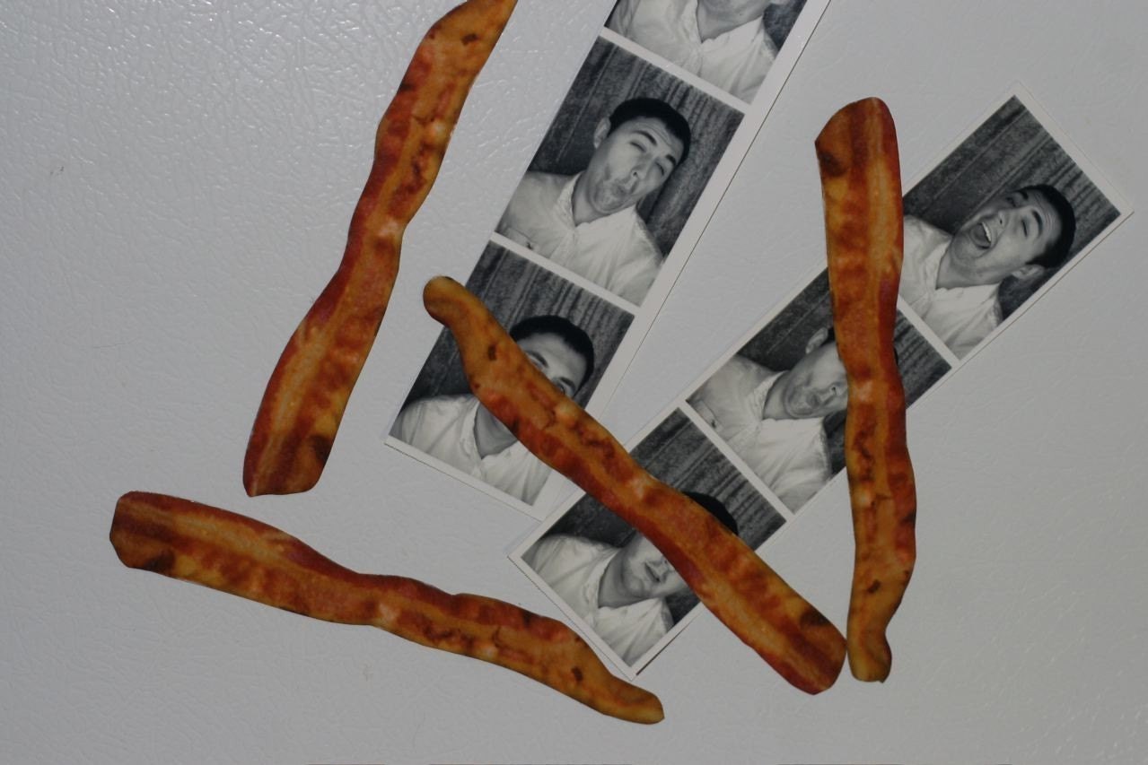 8 - Bacon Slices Magnets