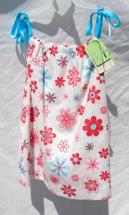 Retro Flowers Pillowcase Dress