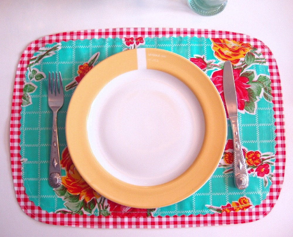 Reversible Place mats - Roses