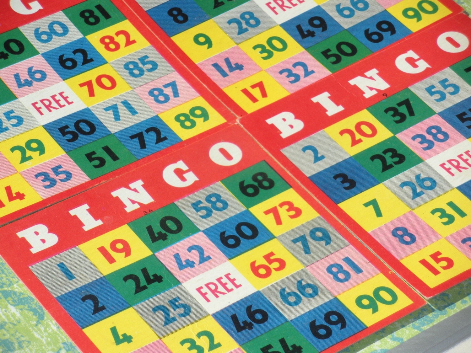 Vintage Bingo Cards ... so many uses