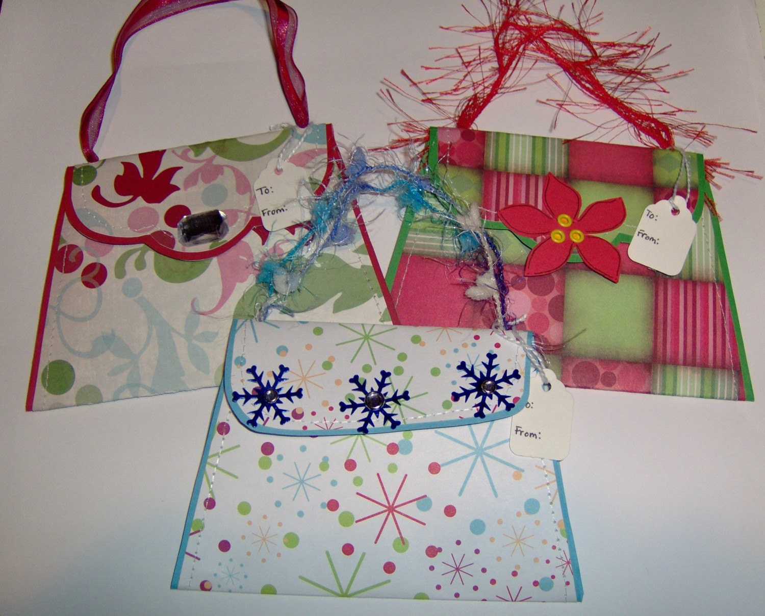 Gift Card Holders-- Purse Paper Piecing --Sewn