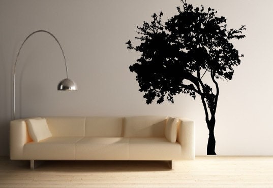 tree silhouette art. Natural Tree Silhouette