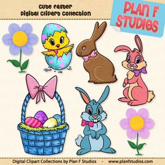 target audience clipart. cute easter bunnies clip art.