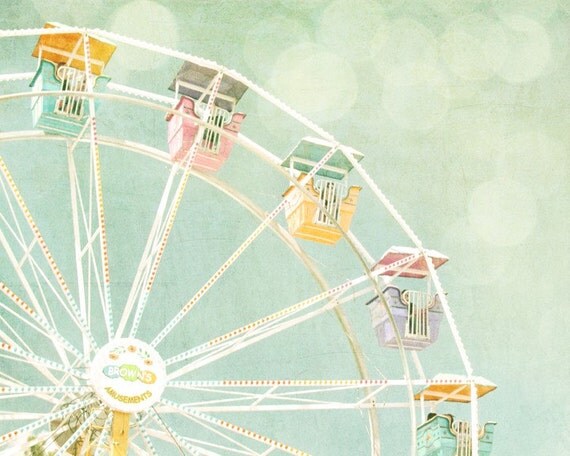 Vintage Ferris Wheel - 8x10 Fine Art Photography Print