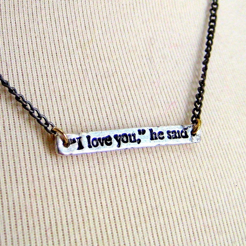 popular love quotes. My popular Love Quotes Fine Silver Earrings have now evolved into a necklace 