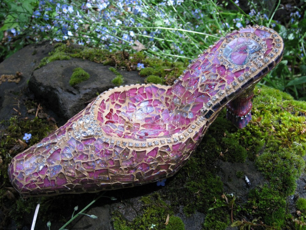 Mosaic Cinderella Glass Slipper