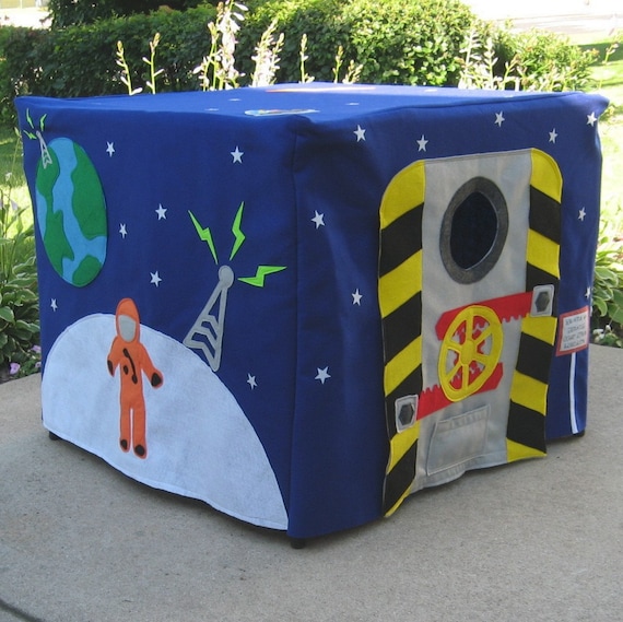Outer Space Card Table Playhouse, Personalized, Custom Order