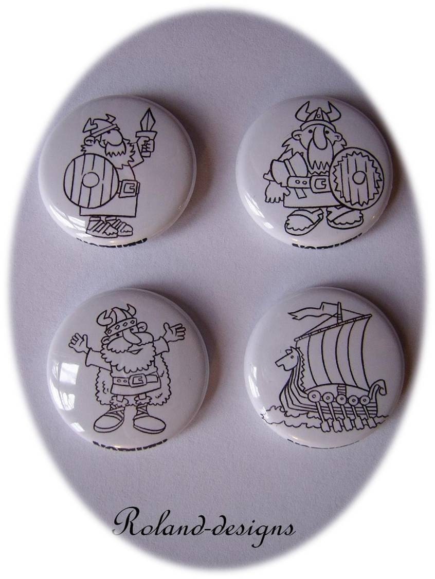 cartoon viking pins