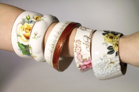 The Original Maker Of Teacup Bracelets By StayGoldMaryRose - Charming Vintage Bonechina Teacup Bracelets