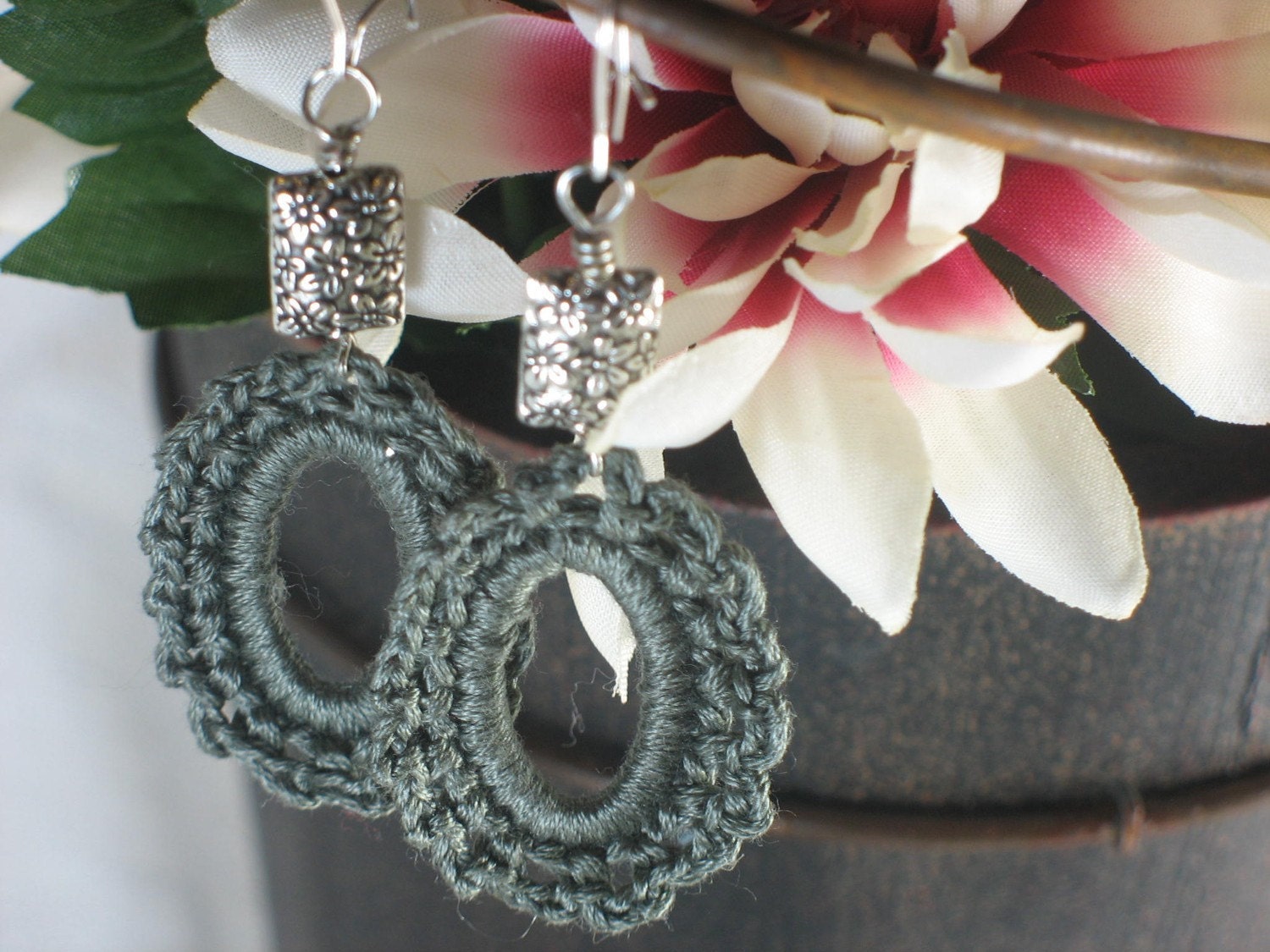 Greycious crochet earrings