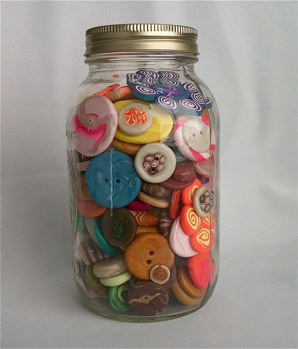 Grandma's Jar of Handmade Buttons