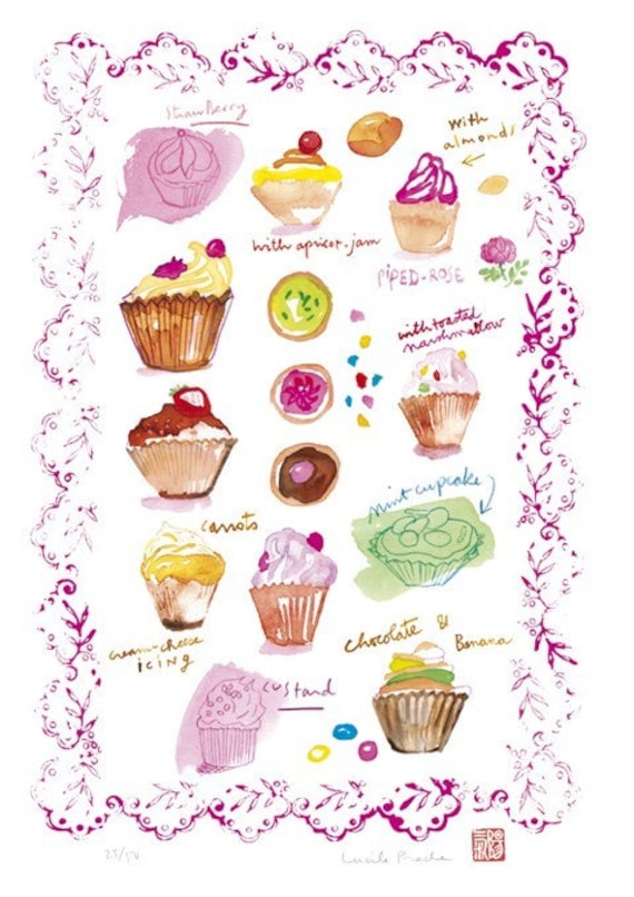 Cupcakes collection- No 2- Limited edition print