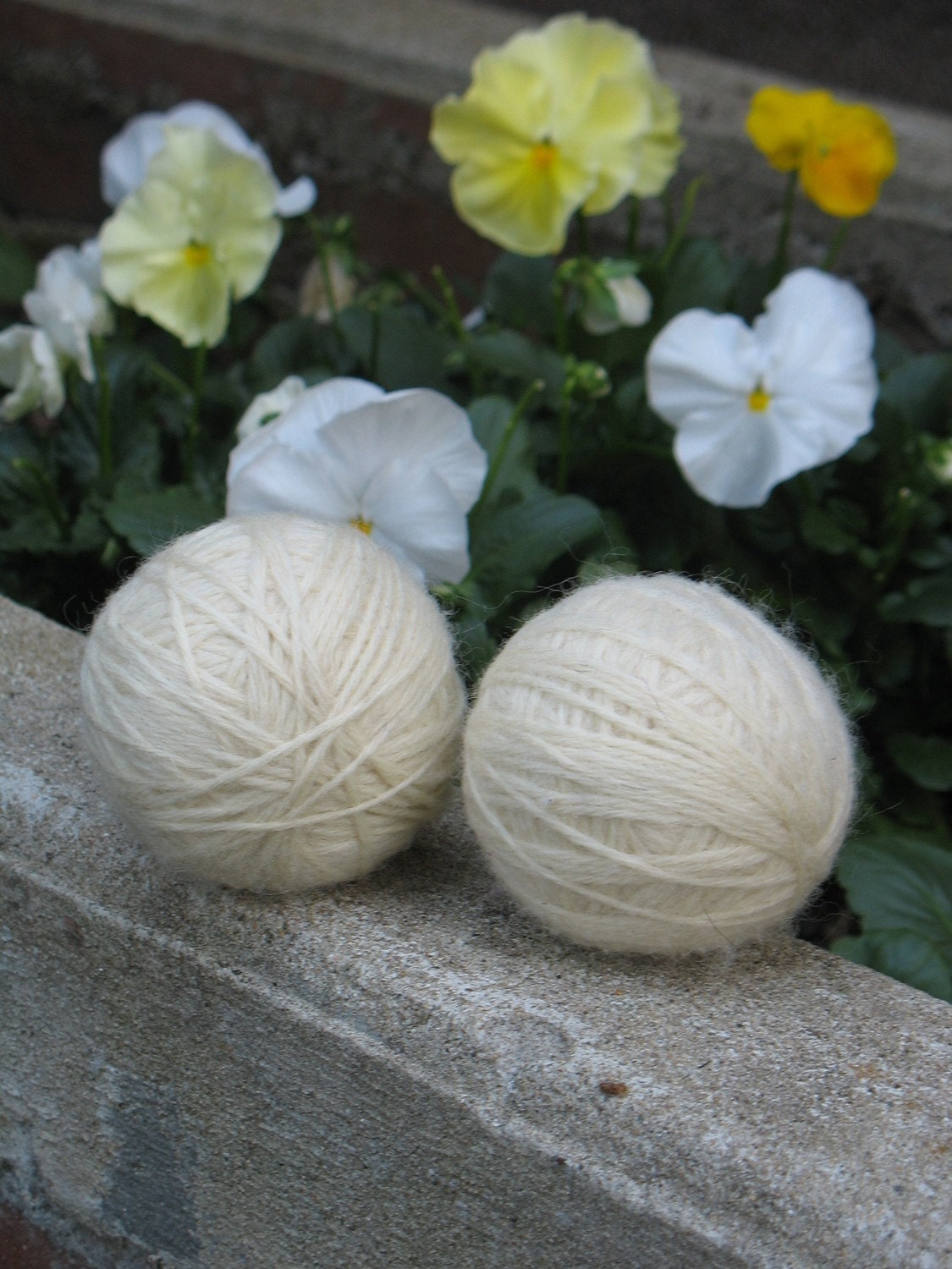 Wool Dryer Balls - Set of 2 Natural