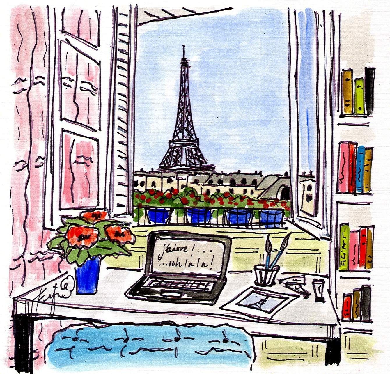 Le Studio avec Eiffel view