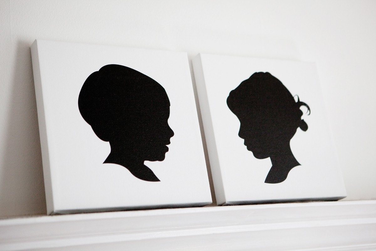 Custom Silhouette on Gallery Wrapped Canvas