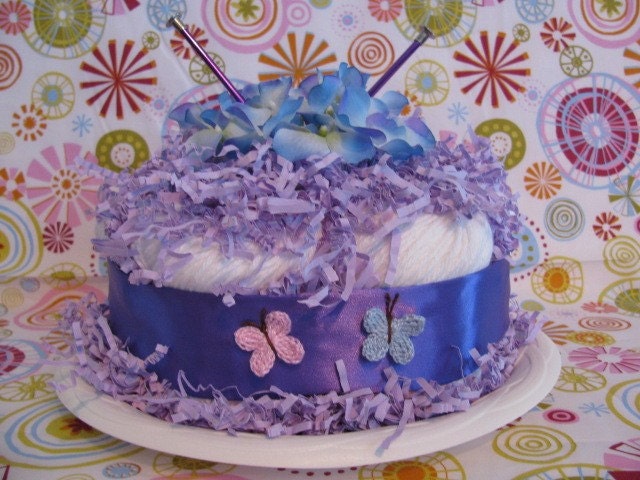Knitting Cake, Unique Gift Idea, Table Decoration, Birthday Cake