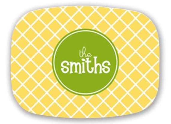 Customize a Personalized Melamine Platter
