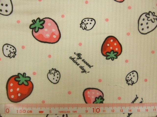 Strawberry on White