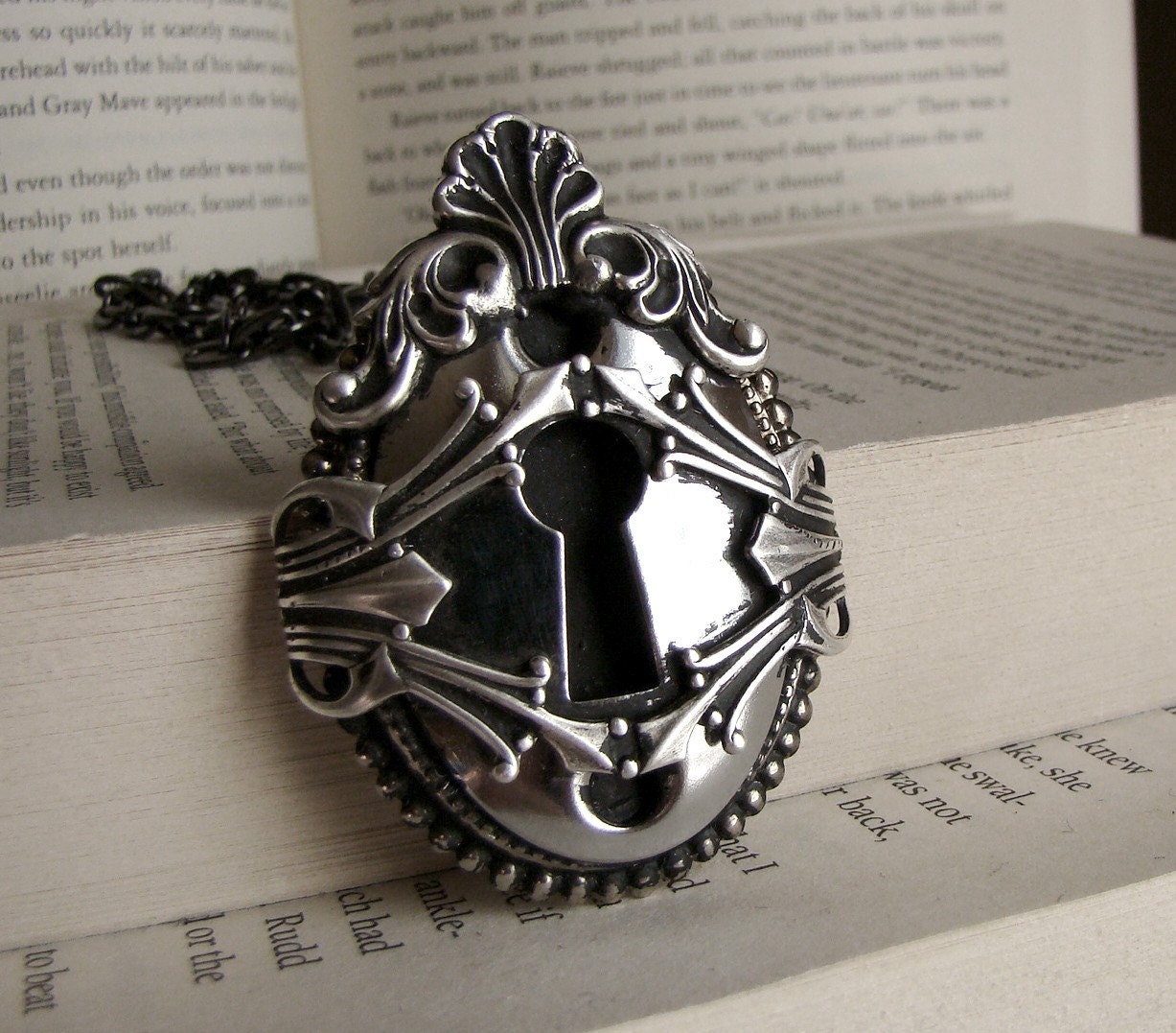 Havoc The Keeper of Order - A Steampunk Inspired Neo-Victorian KeyHole Necklace