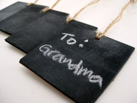 Chalkboard Tags (Set of Four)