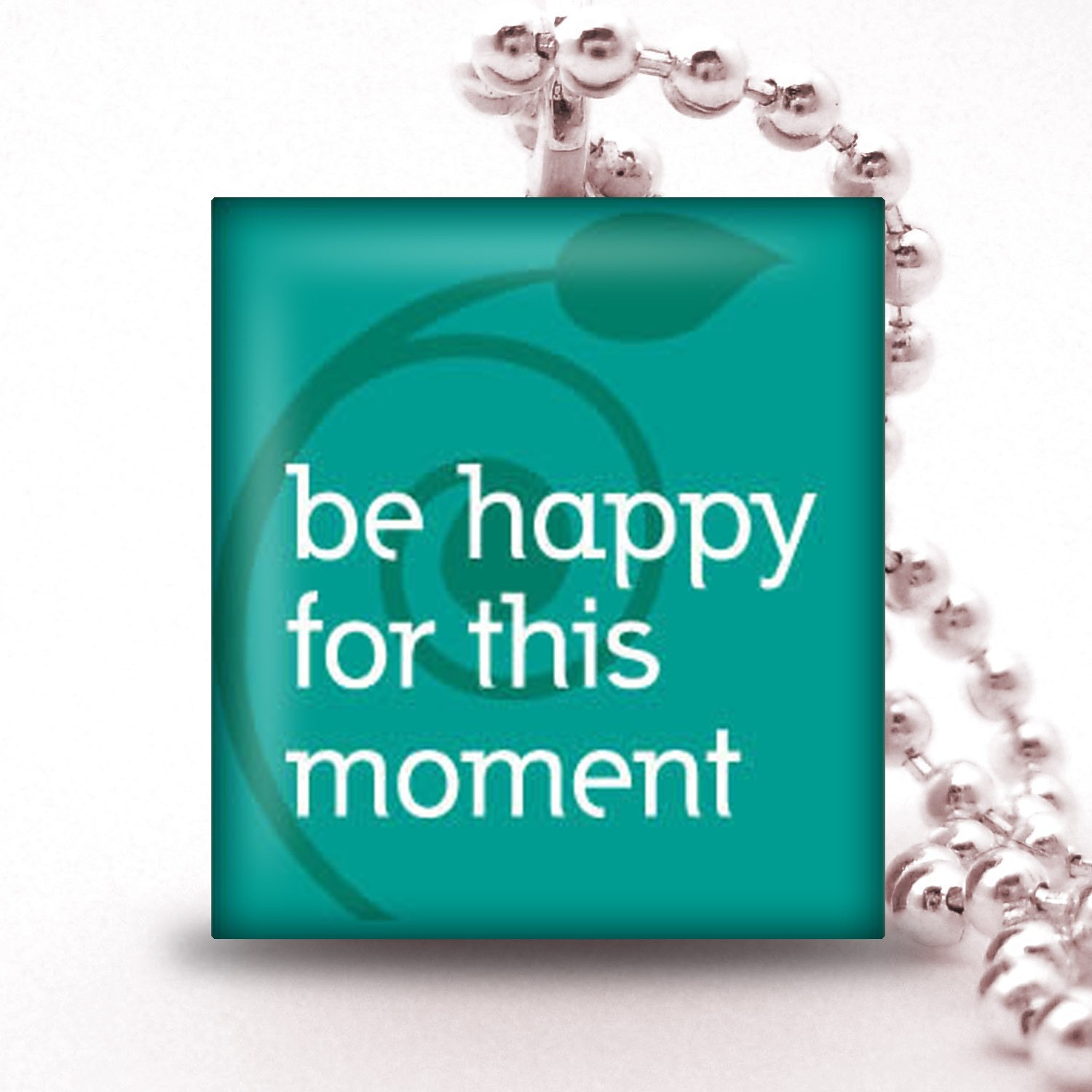 Scrabble Tile Pendant - BE HAPPY FOR THIS MOMENT - Buy 2 Pendants Get 1 Free