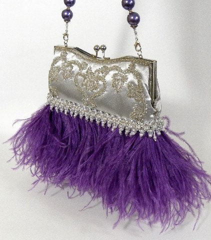  Featured in by SherriWeeseDesigns wedding beaded purple feathers