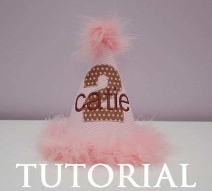 Birthday Party Hat Pattern - No Sew Option. From littlelizardking