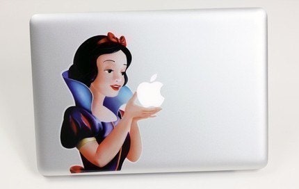 Snow white decal decor sticker skin for Macbook 13 inch / Pro 13 inch