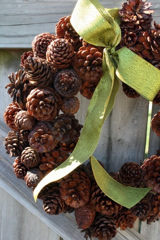Hand Crafted Pine Cone Wreath
