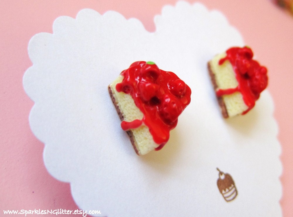 Strawberry Cheesecake Earrings