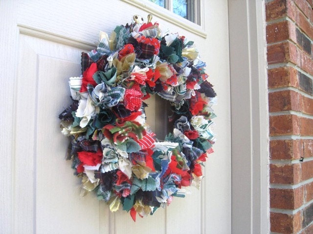 Fabric Wreath - Festive Celebration (no1029)