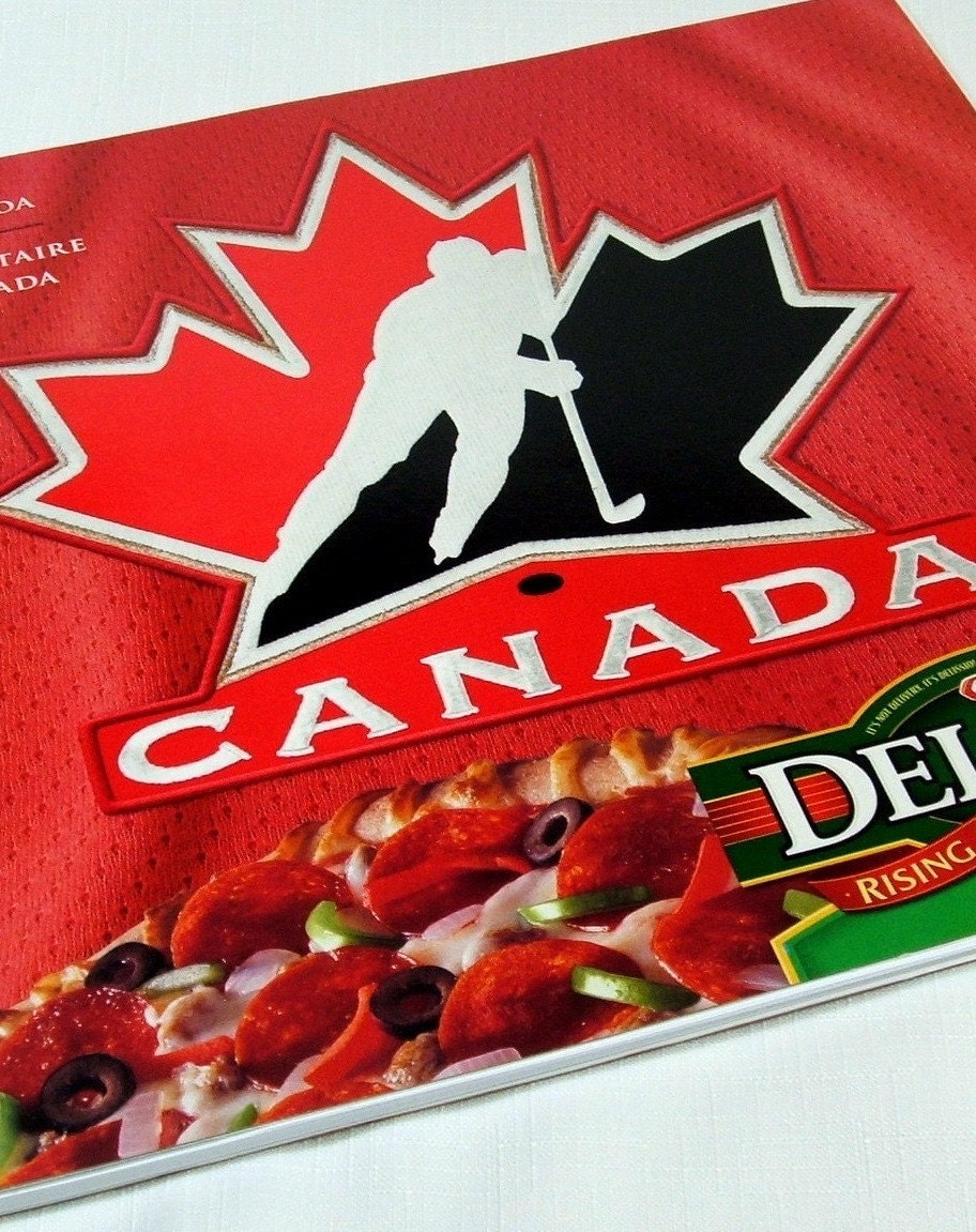 Team Canada Pizza Recycled / Upcycled Notebook