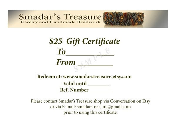 25 USD Gift Certificate by Email