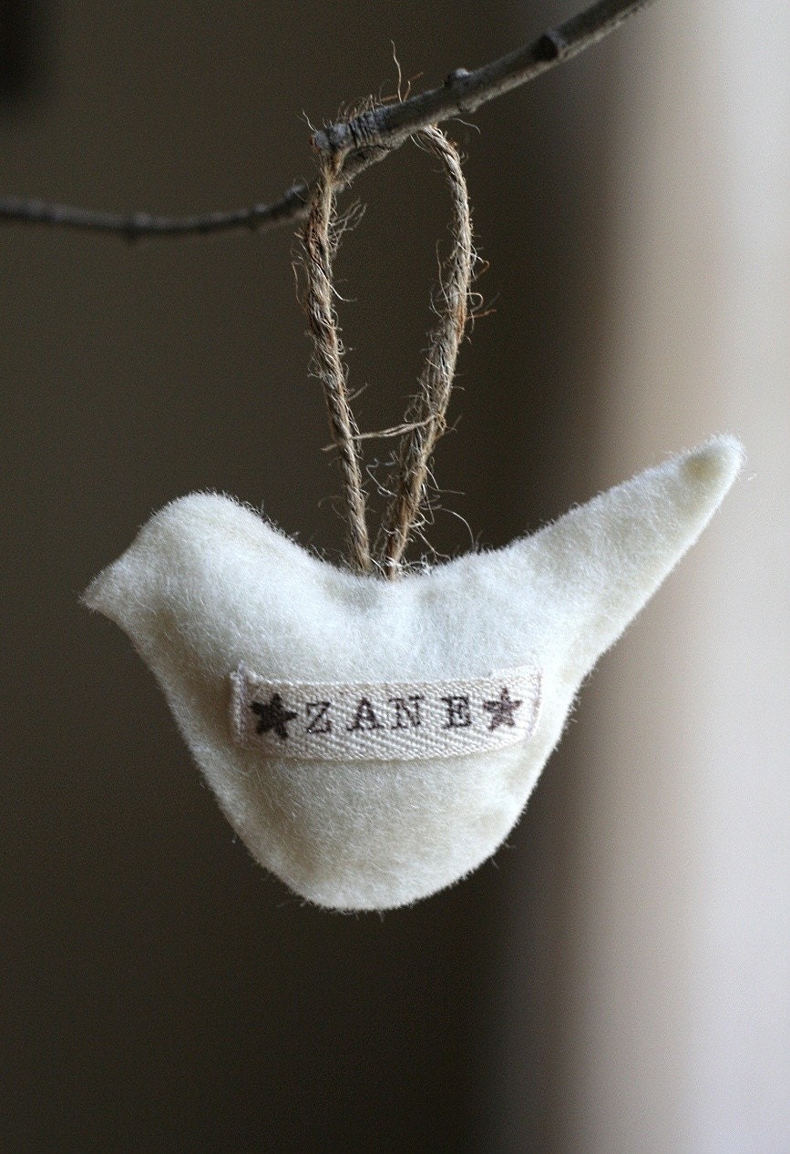 maternalNEST 2010 Custom Keepsake Bird Ornament-- perfect for baby's first christmas-- with keepsake box