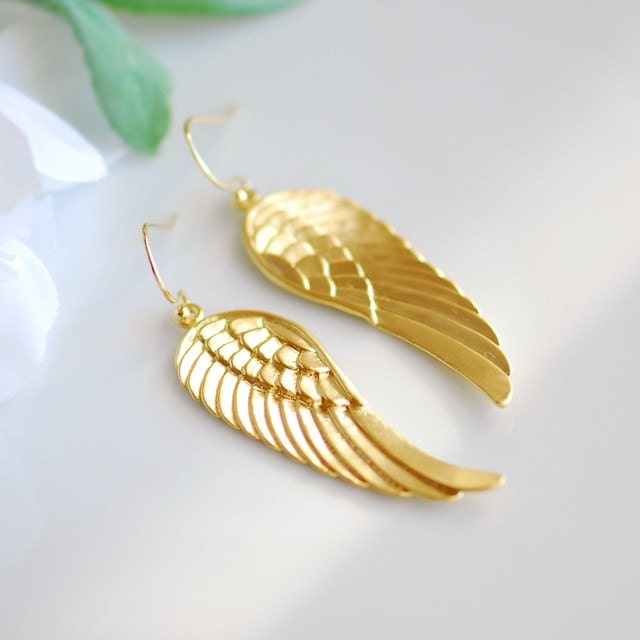 Angels wing earrings