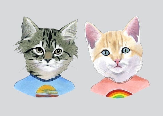 Kittens print 5x7