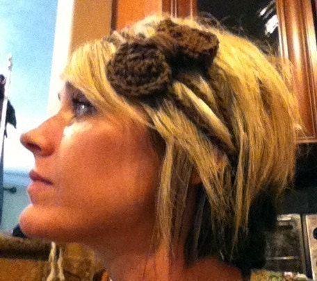 Brown Bow Headband