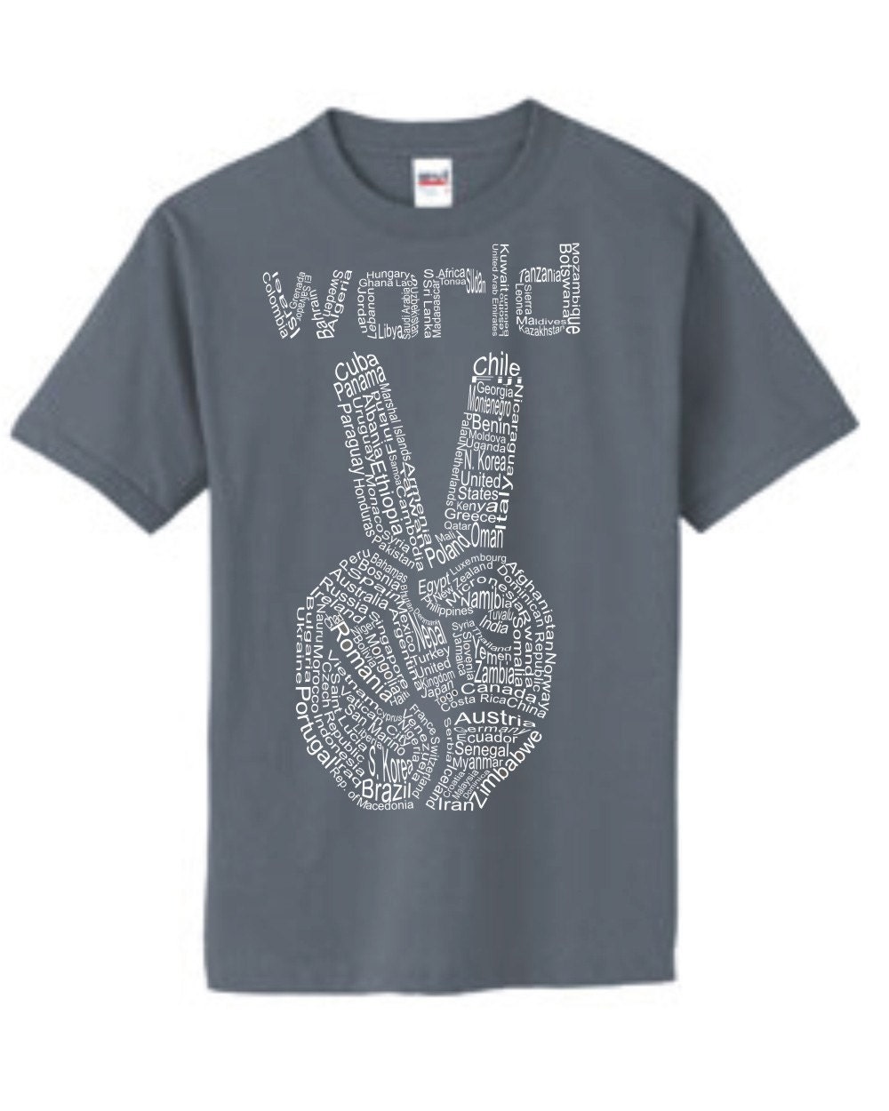 Japan Relief - World Peace on Youth, Organic Cotton tshirt