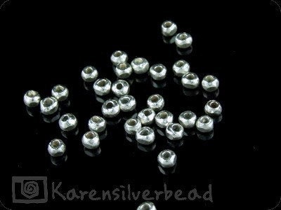 ball tribe silver beads. KJ-023 thai karen hill tribe