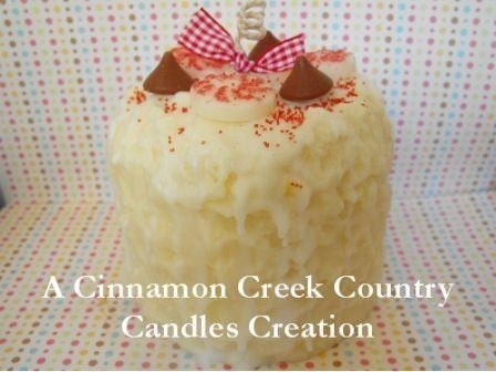 PEPPERMINT BARK -   2 lbs Cake Candle - Pillar Candle - Soy
