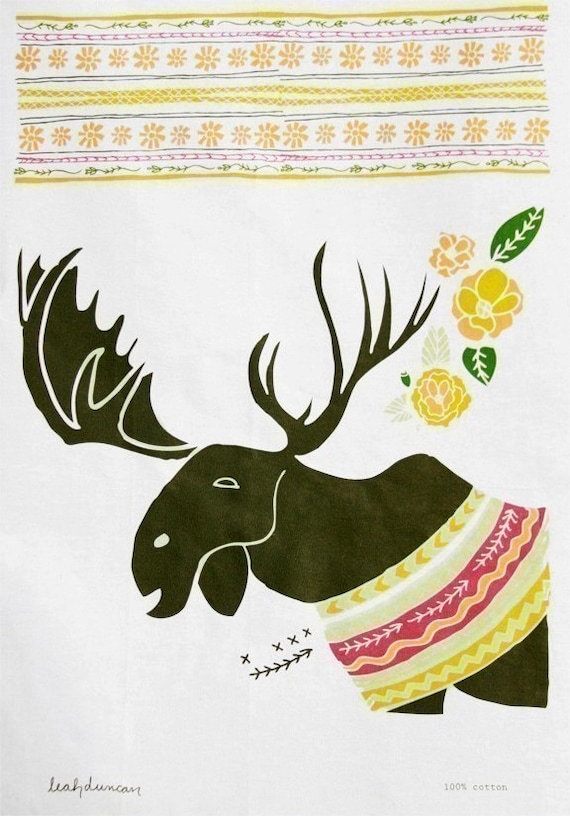 Moose Tea Towel