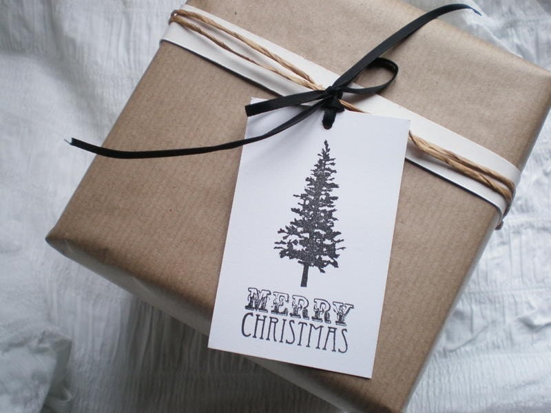 Handmade Christmas Gift Tags-Christmas Tree-Set Of 6