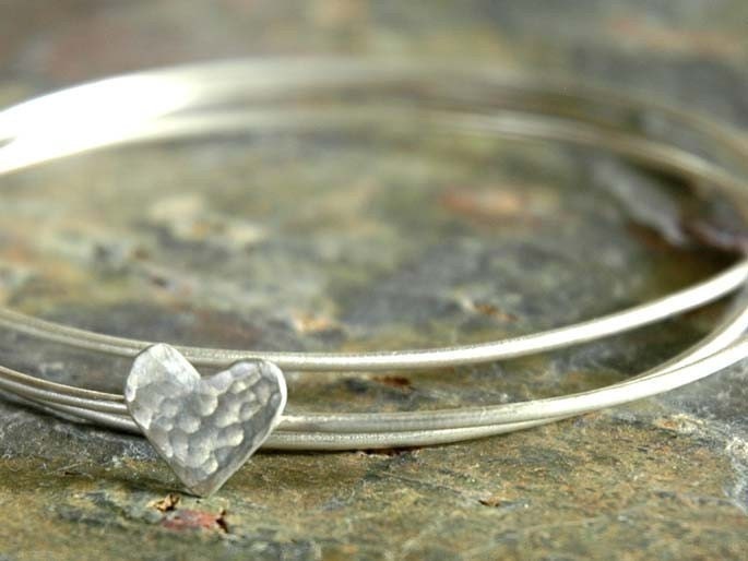 HAVE A HEART - Sterling Silver Bangles