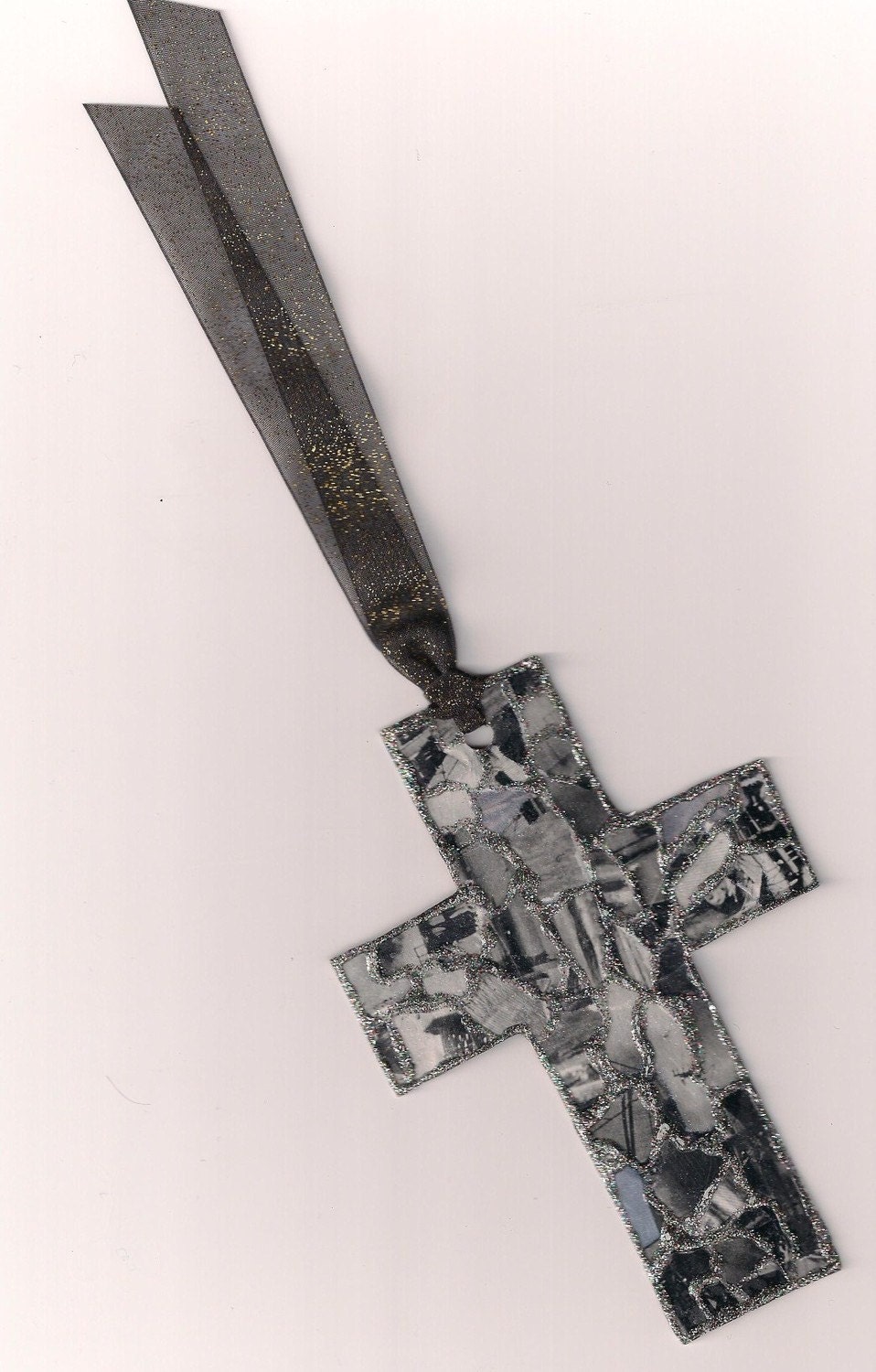 At The Cross in Black and Silver Bookmark