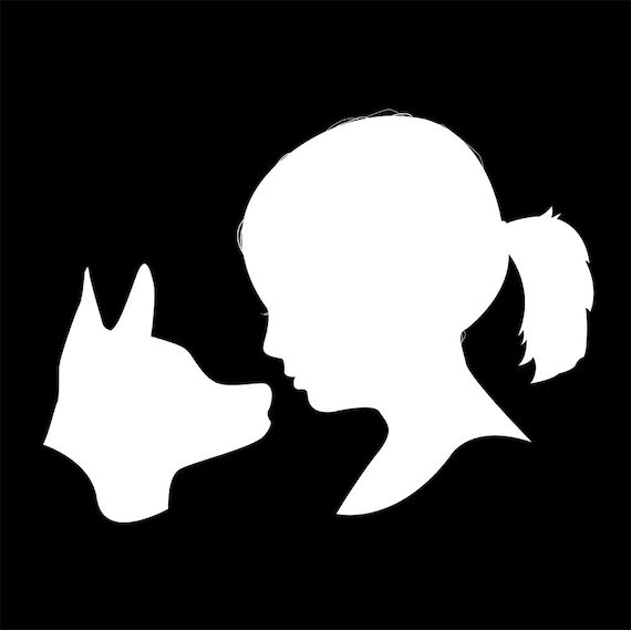 Child and Pet Custom Silhouette