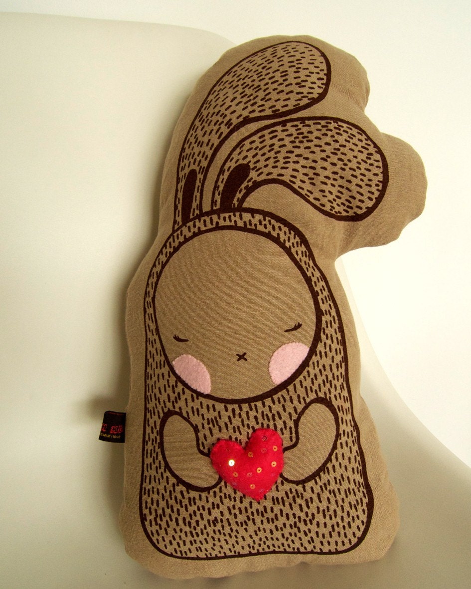 Heart Me Bunny - Cushion